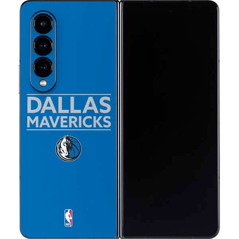 NBA Dallas Mavericks Standard - Light Blue Galaxy Z Fold4 5G Skin