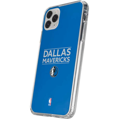 NBA Dallas Mavericks Standard - Light Blue iPhone 11 Pro Clear Case