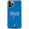NBA Dallas Mavericks Standard - Light Blue iPhone 11 Pro Max Clear Case