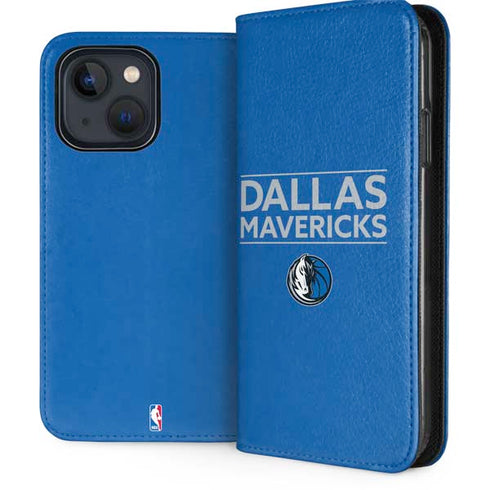 NBA Dallas Mavericks Standard - Light Blue iPhone 13 Folio Case