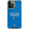 NBA Dallas Mavericks Standard - Light Blue iPhone 13 Pro Max Clear Case