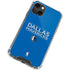 NBA Dallas Mavericks Standard - Light Blue iPhone 14 Plus Clear Case