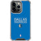 NBA Dallas Mavericks Standard - Light Blue iPhone 14 Pro Clear Case