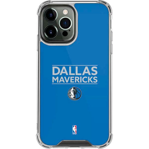 NBA Dallas Mavericks Standard - Light Blue iPhone 14 Pro Max Clear Case