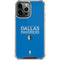 NBA Dallas Mavericks Standard - Light Blue iPhone 14 Pro Max Clear Case