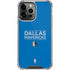 NBA Dallas Mavericks Standard - Light Blue iPhone 14 Pro Max Clear Case