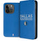 NBA Dallas Mavericks Standard - Light Blue iPhone 15 Pro Folio Case