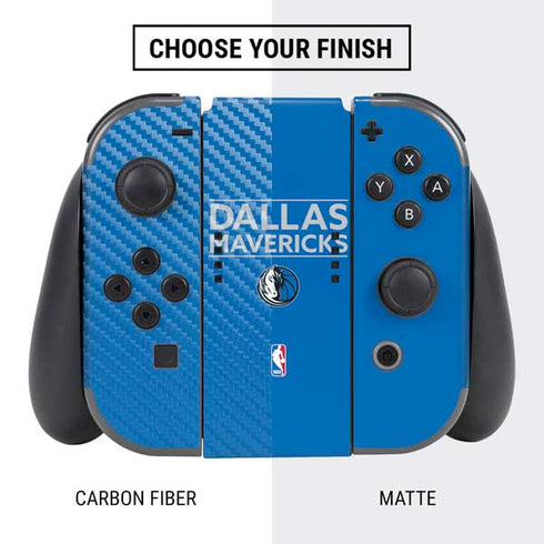 NBA Dallas Mavericks Standard - Light Blue Nintendo Switch Bundle Skin