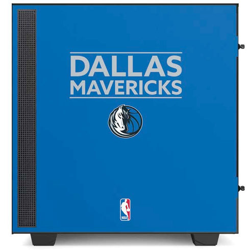 NBA Dallas Mavericks Standard - Light Blue NZXT H510 Compact ATX Mid-Tower Case Skin