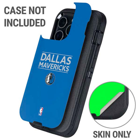 NBA Dallas Mavericks Standard - Light Blue Otterbox Defender iPhone Skin