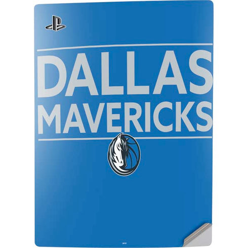 NBA Dallas Mavericks Standard - Light Blue PS5 Digital Edition Console Skin