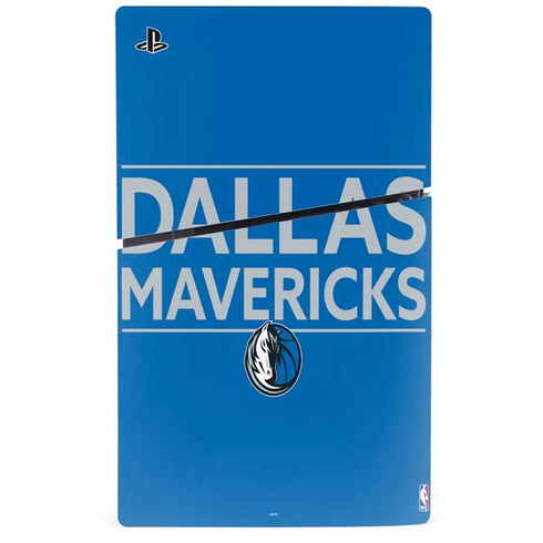 NBA Dallas Mavericks Standard - Light Blue PS5 Slim Disk Console Skin