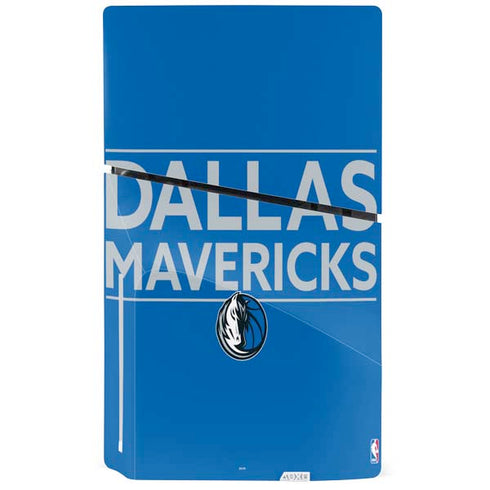 NBA Dallas Mavericks Standard - Light Blue PS5 Slim Disk Console Skin