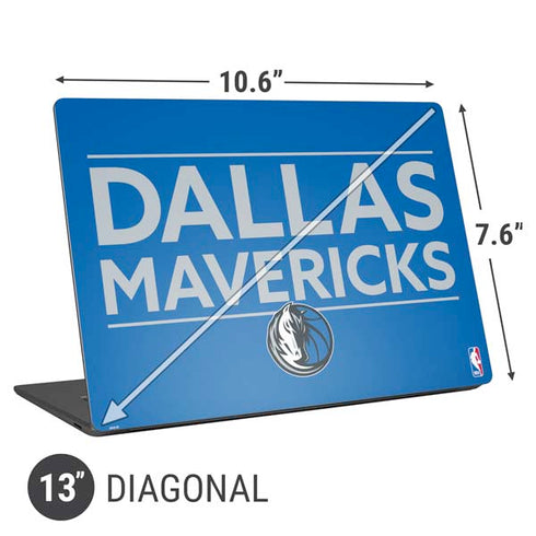 NBA Dallas Mavericks Standard - Light Blue Universal Laptop 13in (10.6 x 7.6in) Skin