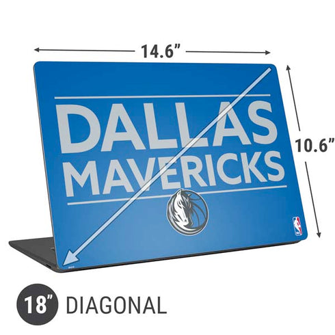 NBA Dallas Mavericks Standard - Light Blue Universal Laptop 18in (14.6 x 10.6in) Skin