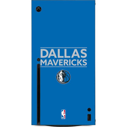 NBA Dallas Mavericks Standard - Light Blue Xbox Series X Console Skin