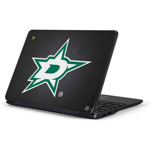 NHL Dallas Stars Black Background Samsung Chromebook Skin