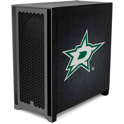NHL Dallas Stars Black Background Corsair 4000D Tempered Glass Mid-Tower ATX Case Skin
