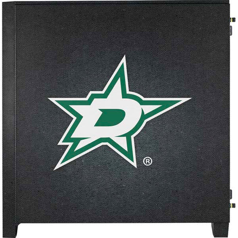 NHL Dallas Stars Black Background Corsair 4000D Tempered Glass Mid-Tower ATX Case Skin