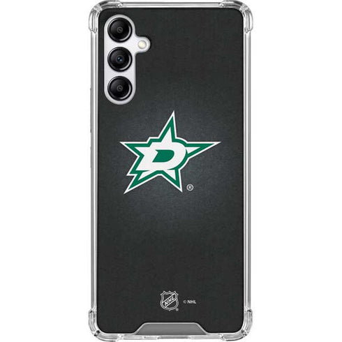 NHL Dallas Stars Black Background Galaxy A14 5G Clear Case