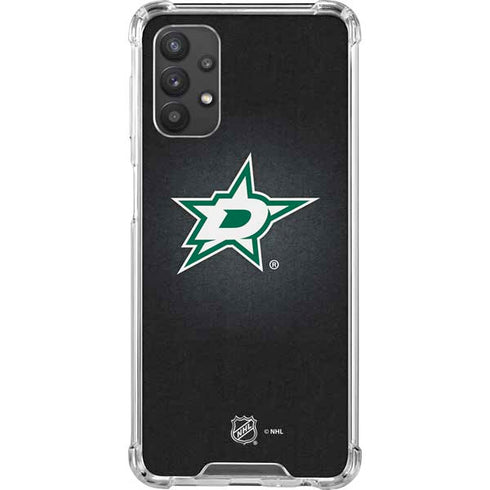 NHL Dallas Stars Black Background Galaxy A32 5G Clear Case
