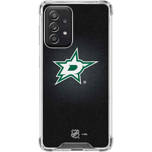 NHL Dallas Stars Black Background Galaxy A52 5G Clear Case