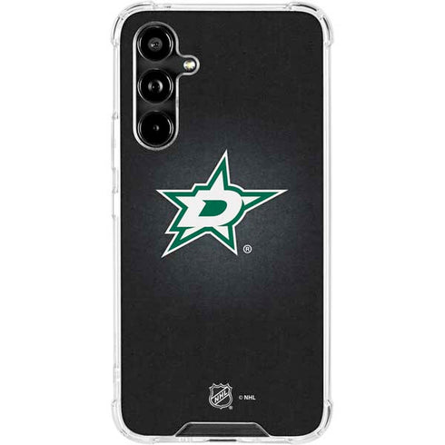 NHL Dallas Stars Black Background Galaxy A54 5G Clear Case