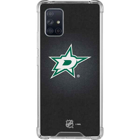 NHL Dallas Stars Black Background Galaxy A71 5G Clear Case
