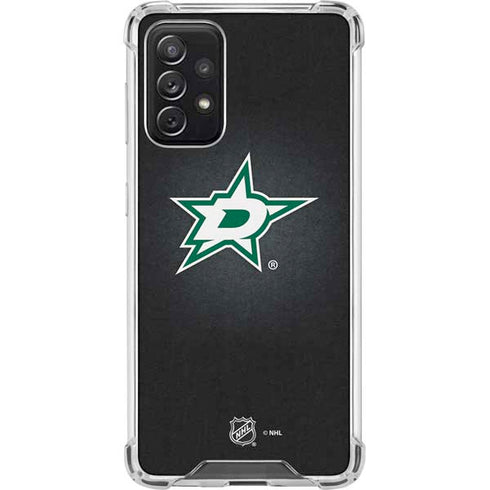 NHL Dallas Stars Black Background Galaxy A72 5G Clear Case
