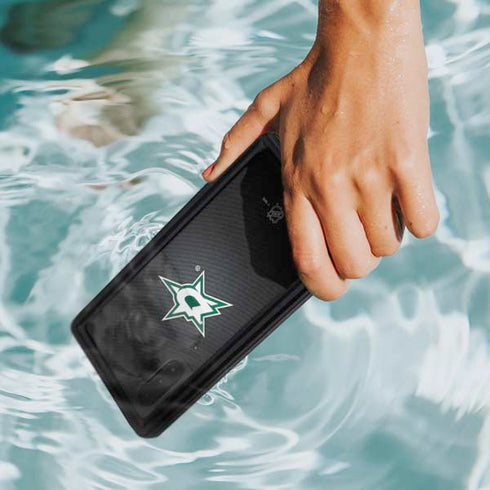 NHL Dallas Stars Black Background Galaxy Note 10 Waterproof Case
