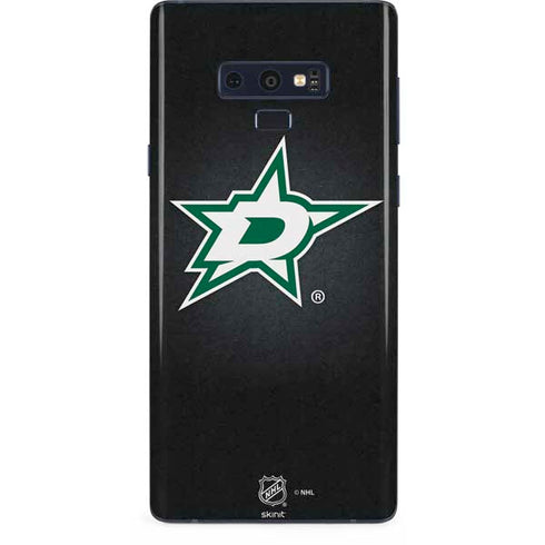 NHL Dallas Stars Black Background Galaxy Note 9 Skin