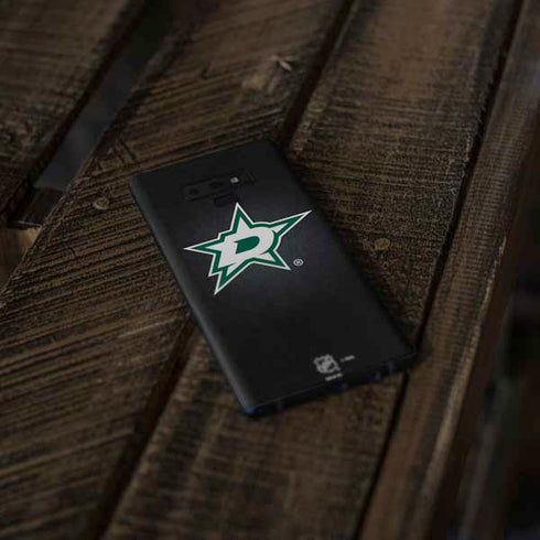 NHL Dallas Stars Black Background Galaxy Note 9 Skin