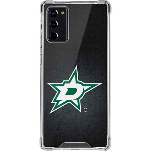NHL Dallas Stars Black Background Galaxy Note20 5G Clear Case