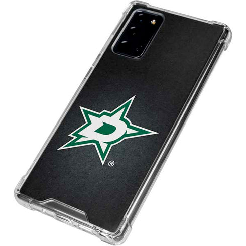 NHL Dallas Stars Black Background Galaxy Note20 5G Clear Case