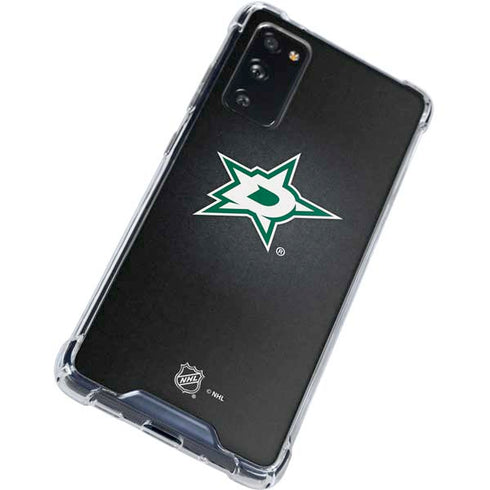 NHL Dallas Stars Black Background Galaxy S20 FE Clear Case