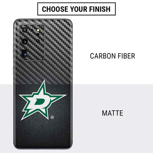 NHL Dallas Stars Black Background Galaxy S20 Ultra 5G Skin