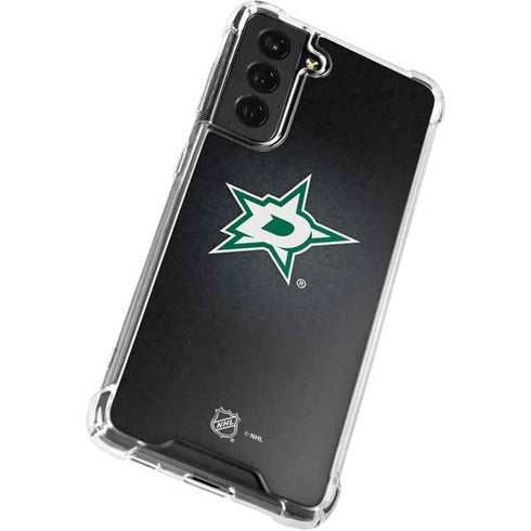 NHL Dallas Stars Black Background Galaxy S21 FE Clear Case
