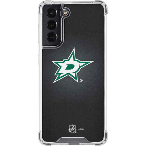 NHL Dallas Stars Black Background Galaxy S22 Clear Case