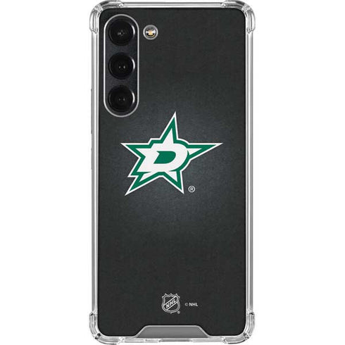 NHL Dallas Stars Black Background Galaxy S23 Plus Clear Case