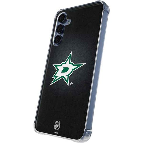 NHL Dallas Stars Black Background Galaxy S24 Clear Case