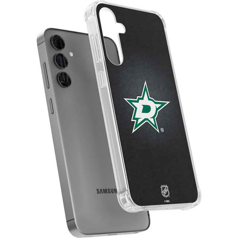 NHL Dallas Stars Black Background Galaxy S24 Plus Clear Case