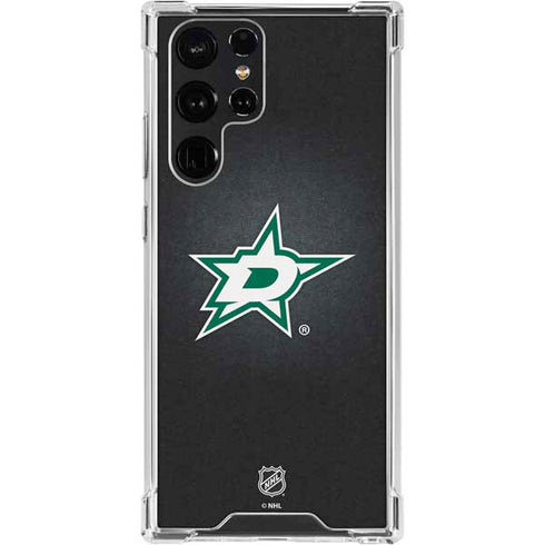 NHL Dallas Stars Black Background Galaxy S24 Ultra Clear Case