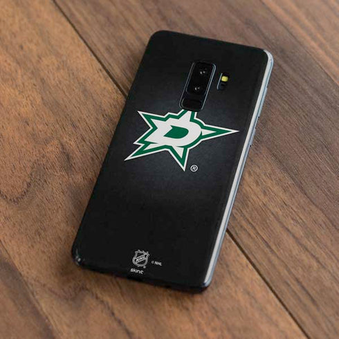 NHL Dallas Stars Black Background Galaxy S9 Plus Skin