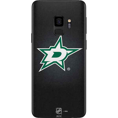 NHL Dallas Stars Black Background Galaxy S9 Skin