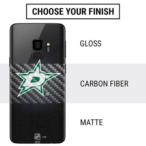 NHL Dallas Stars Black Background Galaxy S9 Skin