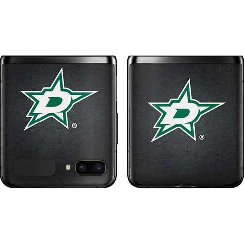 NHL Dallas Stars Black Background Galaxy Z Flip Skin