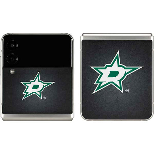 NHL Dallas Stars Black Background Galaxy Z Flip3 5G Skin