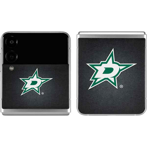 NHL Dallas Stars Black Background Galaxy Z Flip4 5G Skin