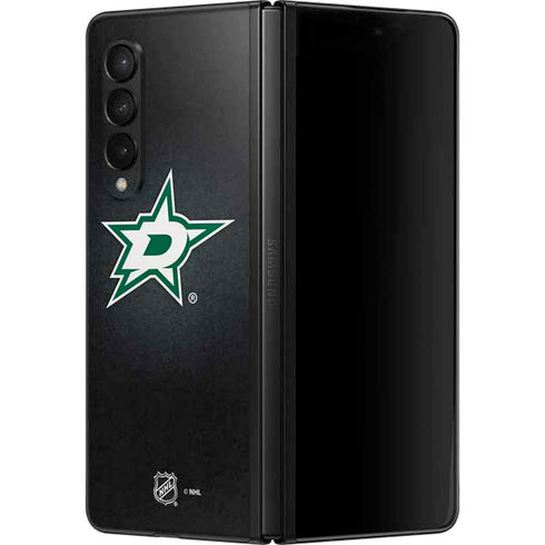 NHL Dallas Stars Black Background Galaxy Z Fold3 5G Skin