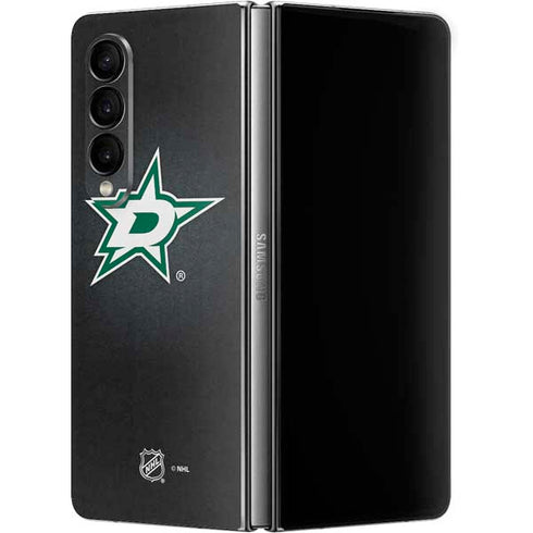 NHL Dallas Stars Black Background Galaxy Z Fold4 5G Skin
